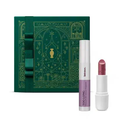 Imagem do produto Combo Presente Intense: Batom Rosa 3,8g  + Máscara de Cílios 11g + Caixa de Presente
