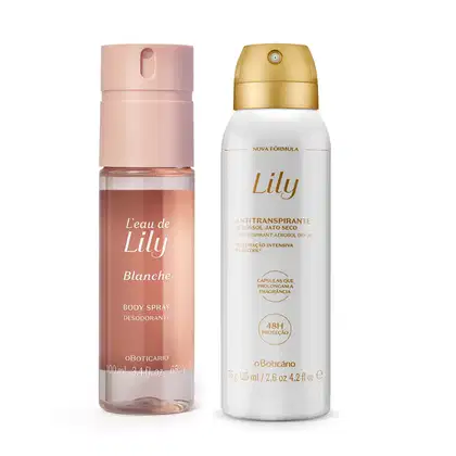 Imagem do produto Combo Lily: Body Spray 100ml + Desodorante Antitranspirante 75g