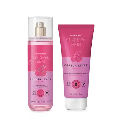 Imagem do produto Combo Cereja Livre: Body Splash 200ml + Loção Corporal 200ml