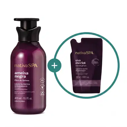 Imagem do produto Kit Nativa SPA Ameixa Negra + Uva Merlot o Boticário (2 Produtos)
