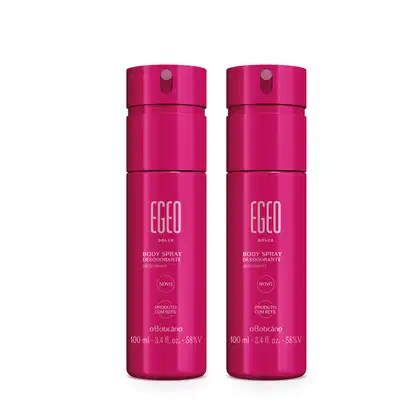 Imagem do produto Combo Desodorante Body Spray Egeo Dolce 100ml (2 unidades)