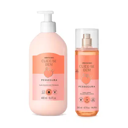 Imagem do produto Kit o Boticário Cuide-se Bem Pessegura Loção + Body Splash (2 Produtos)