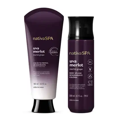 Imagem do produto Kit o Boticário Nativa Spa Uva Merlot (2 Produtos)