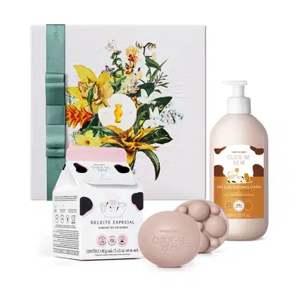 Imagem do produto Kit o Boticário Cuide-se Bem Deleite Caramelizado Loção Corporal + Sabonetes Em Barra Especial (3 Produtos)