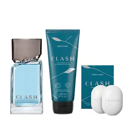 Imagem do produto Combo Clash: Desodorante Colônia 100ml + Loção Hidratante Corporal 200ml + Sabonete em Barra 2x80g