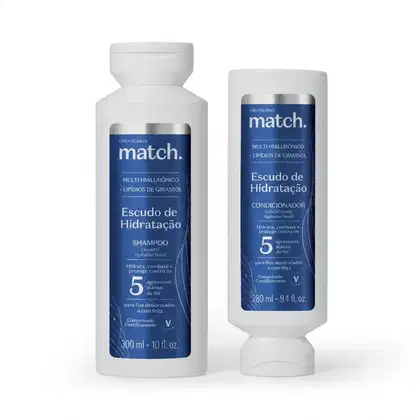 Imagem do produto Combo Match Escudo de Hidratação: Shampoo 300ml + Condicionador 280ml