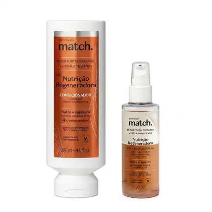 Imagem do produto Combo Match Nutrição Regeneradora: Condicionador 280ml + Óleo Bifásico Capilar 90ml