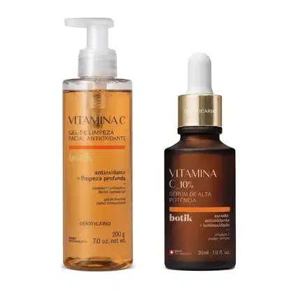Imagem do produto Combo Botik Vitamina C: Gel de Limpeza Facial Antioxidante 200g + Sérum de Alta Potência 10% 30ml