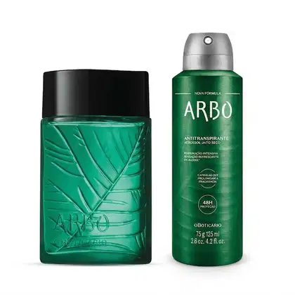 Imagem do produto Combo Arbo: Arbo Intenso Desodorante Colônia 100ml + Desodorante Antitranspirante Aerossol 125ml