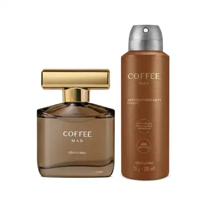 Imagem do produto Combo Coffee Man: Desodorante Colônia 100ml + Desodorante Antitranspirante Aerossol 125ml