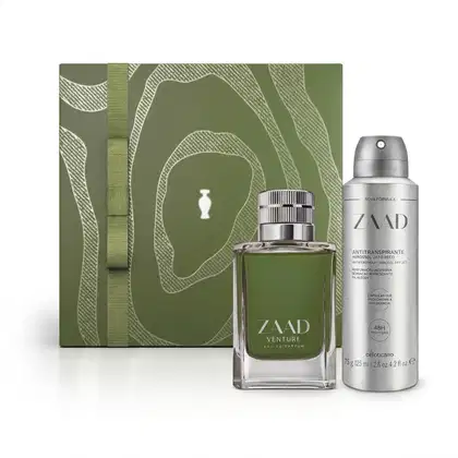 Imagem do produto Combo Presente Dia dos Pais Zaad: Venture Eau De Parfum 95ml + Desodorante Aerossol 125ml/75g