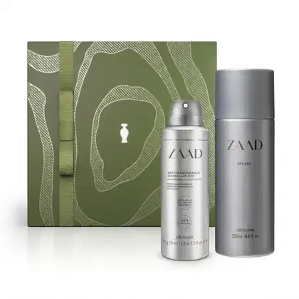 Imagem do produto Combo Presente Dia dos Pais Zaad: Body Splash Desodorante Colônia 200ml + Desodorante Aerossol  125ml/75g