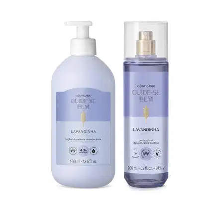 Imagem do produto Combo Cuide-se Bem Lavandinha: Body Splash 200ml + Loção Corporal 400ml