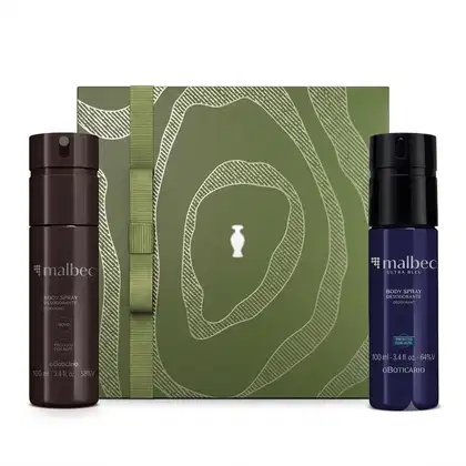 Imagem do produto Combo Malbec: Body Spray Desodorante 100ml + Body Spray Desodorante Ultra Bleu 100ml + Caixa de Presente