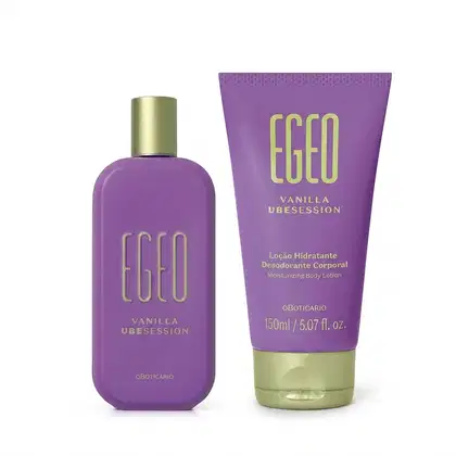 Imagem do produto Combo Egeo Vanilla Ubesession: Desodorante Colônia 90ml + Loção Desodorante Hidratante Corporal 150ml