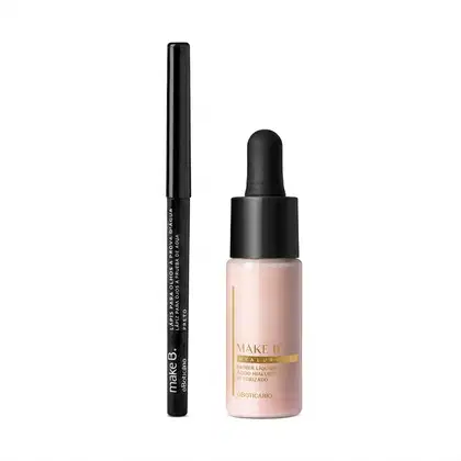 Imagem do produto Combo Make B.: Lápis Retrátil para Olhos Preto + Primer Facial Líquido Hyaluronic 16ml