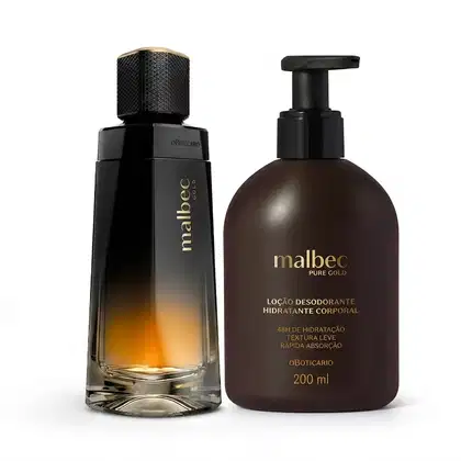Imagem do produto Combo Malbec Gold: Desodorante Colônia 100ml + Loção Hidratante Corporal 200ml