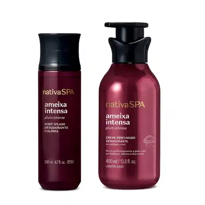 Imagem do produto Combo Nativa Spa Ameixa Intensa: Body Splash Desodorante Colônia 200ml + Creme Perfumado Hidratante Corporal 400ml
