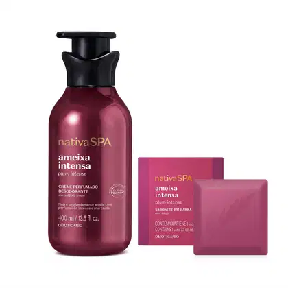 Imagem do produto Combo Nativa Spa Ameixa Intensa: Creme Hidratante 400ml + Sabonete em Barra 90g