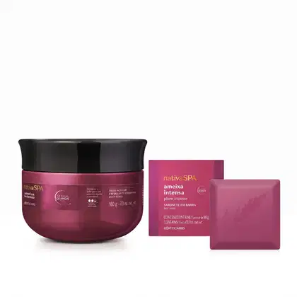 Imagem do produto Combo Nativa Spa Ameixa Intensa: Esfoliante Corporal 180g + Sabonete em Barra 90g