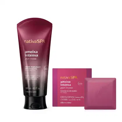Imagem do produto Combo Nativa Spa Ameixa Intensa: Creme Hidratante 180ml + Sabonete em Barra 90g