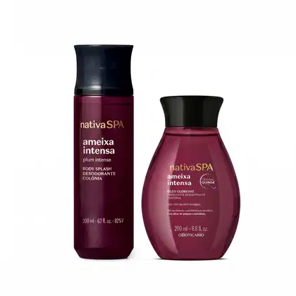 Imagem do produto Combo Nativa Spa Ameixa Intensa: Body Splash 200ml + Óleo Glorioso Hidratante 200ml
