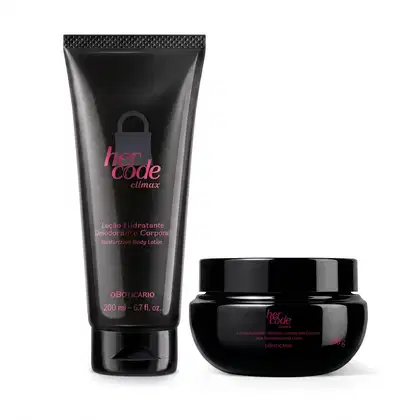 Imagem do produto Combo Her Code Clímax: Creme Aveludado 200g + Loção Hidratante 200ml