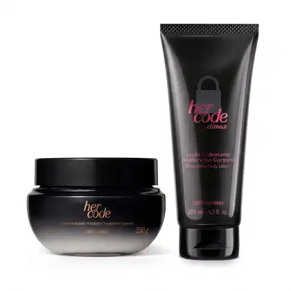 Imagem do produto Combo Her Code: Creme Aveludado Hidratante 250g + Loção Hidratante Clímax 200ml