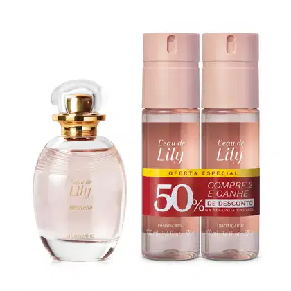 Imagem do produto Combo Lily Blanche: Desodorante Colônia 75ml + Body Spray 2x100ml