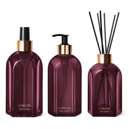 Imagem do produto Combo Casa 214 Figo Magnífico: Aromatizador Spray 250ml + Sabonete Líquido 250ml + Difusor de Varetas 250ml