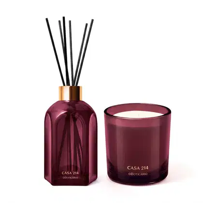 Imagem do produto Combo Casa 214 Figo Magnífico: Difusor De Ambiente Com Varetas 250ml + Vela Perfumada 170g