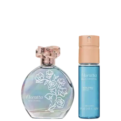 Imagem do produto Combo Floratta Blue Crystal: Body Spray 100ml + Desodorante Colônia 75ml
