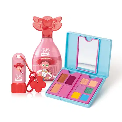 Imagem do produto Combo Toy Story: Colônia Vaqueira Valente 100ml + Paleta Memórias Felizes 10g + Balm Labial 3g