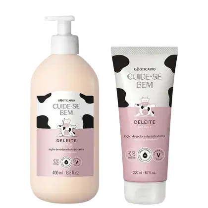 Imagem do produto Combo Cuide-se Bem Deleite: Loção Hidratante Desodorante 400ml + Loção Hidratante Desodorante 200ml