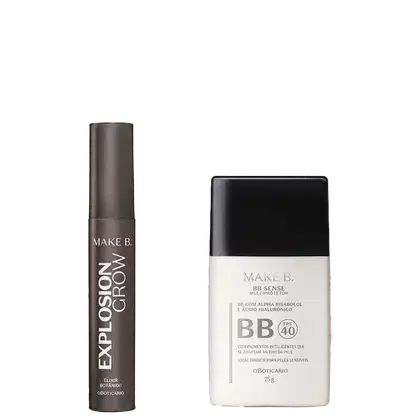 Imagem do produto Kit Make B. Sense o Boticário - Cor 3 25g + Máscara Cílios Explosion Grow 10g