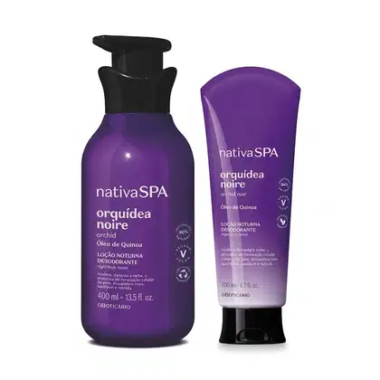 Imagem do produto Combo Nativa SPA Orquídea Noire: Loção Noturna Desodorante Corporal 400ml + Loção Noturna Desodorante Corporal 200ml