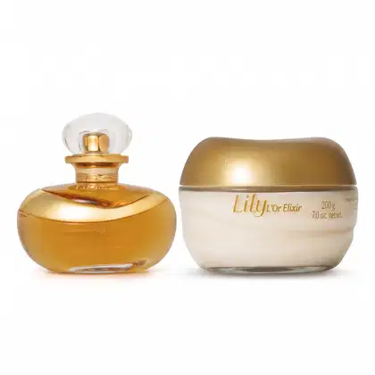 Imagem do produto Combo Lily L’Or Elixir: Eau De Parfum 75ml + Creme Acetinado 200g