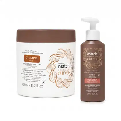 Imagem do produto Combo Match Ciência das Curvas Booster Capilar 90ml + Creme para Pentear 450ml