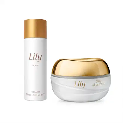 Imagem do produto Combo Lily: Body Splash 200ml + Creme Acetinado Hidratante Corporal 250g