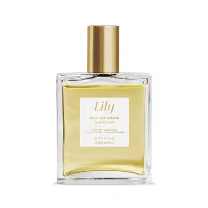 Imagem do produto Lily o Boticário Corpo e Cabelo - Óleo Acetinado Multifuncional 50ml