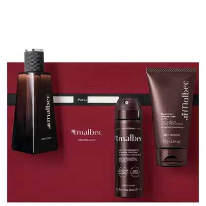 Imagem do produto Conjunto Malbec o Boticário Trio Masculino (3 Produtos)