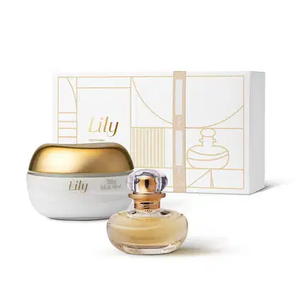 Imagem do produto Kit Lily: Eau De Parfum 30ml + Creme Acetinado Desodorante Corporal 250g