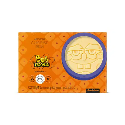 Imagem do produto Sabonete em Barra Cuide-se Bem Bob Esponja 2x100g
