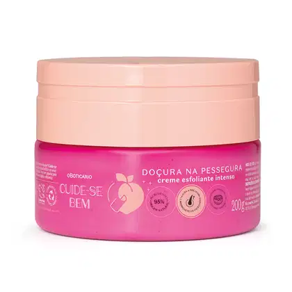 Creme Esfoliante Intenso Cuide-se Bem Doçura na Pessegura o Boticário 200g