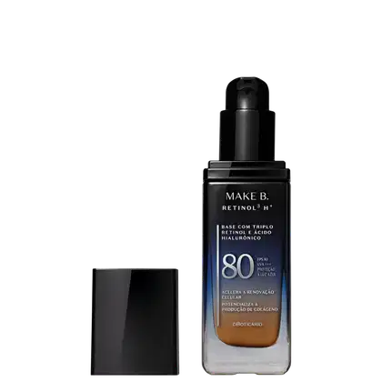 Imagem do produto Make B. Retinol³ H+ o Boticário Cor 270Q FPS80 - Base Líquida 26g