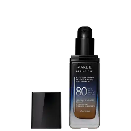 Imagem do produto Make B. Retinol³ H+ o Boticário Cor 285N FPS80 - Base Líquida 26g