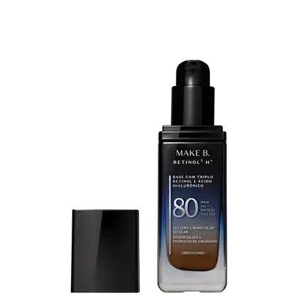 Imagem do produto Make B. Retinol³ H+ o Boticário Cor 300Q FPS80 - Base Líquida 26g