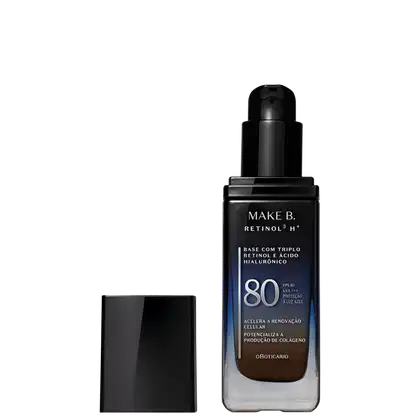 Imagem do produto Make B. Retinol³ H+ o Boticário Cor 340Q FPS80 - Base Líquida 26g