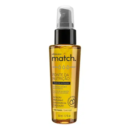 Imagem do produto o Boticário Match Fonte da Nutrição Fios Finos - Óleo Capilar 50ml