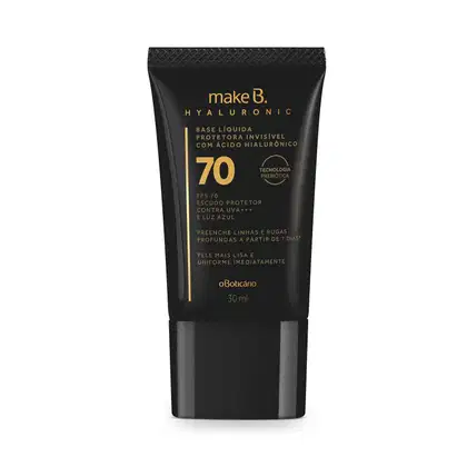 Imagem do produto Base Líquida Protetora Invisível FPS 70 Make B. Hyaluronic 30ml